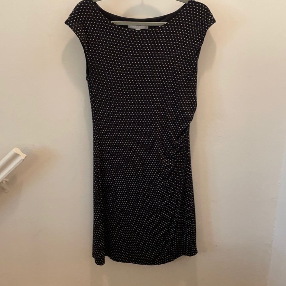Loft; Size: med; Ruched dress.